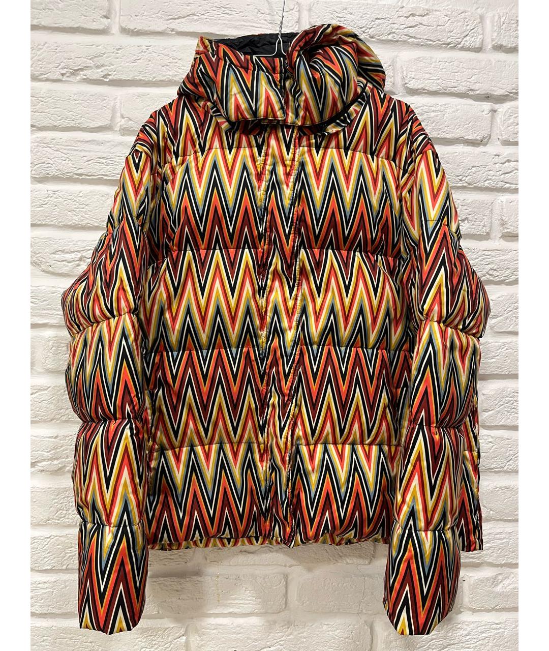 M MISSONI Оранжевый полиэстеровый пуховик, фото 8