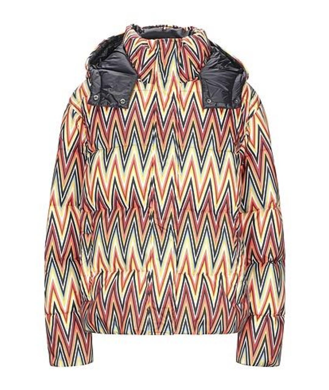M MISSONI Оранжевый полиэстеровый пуховик, фото 5