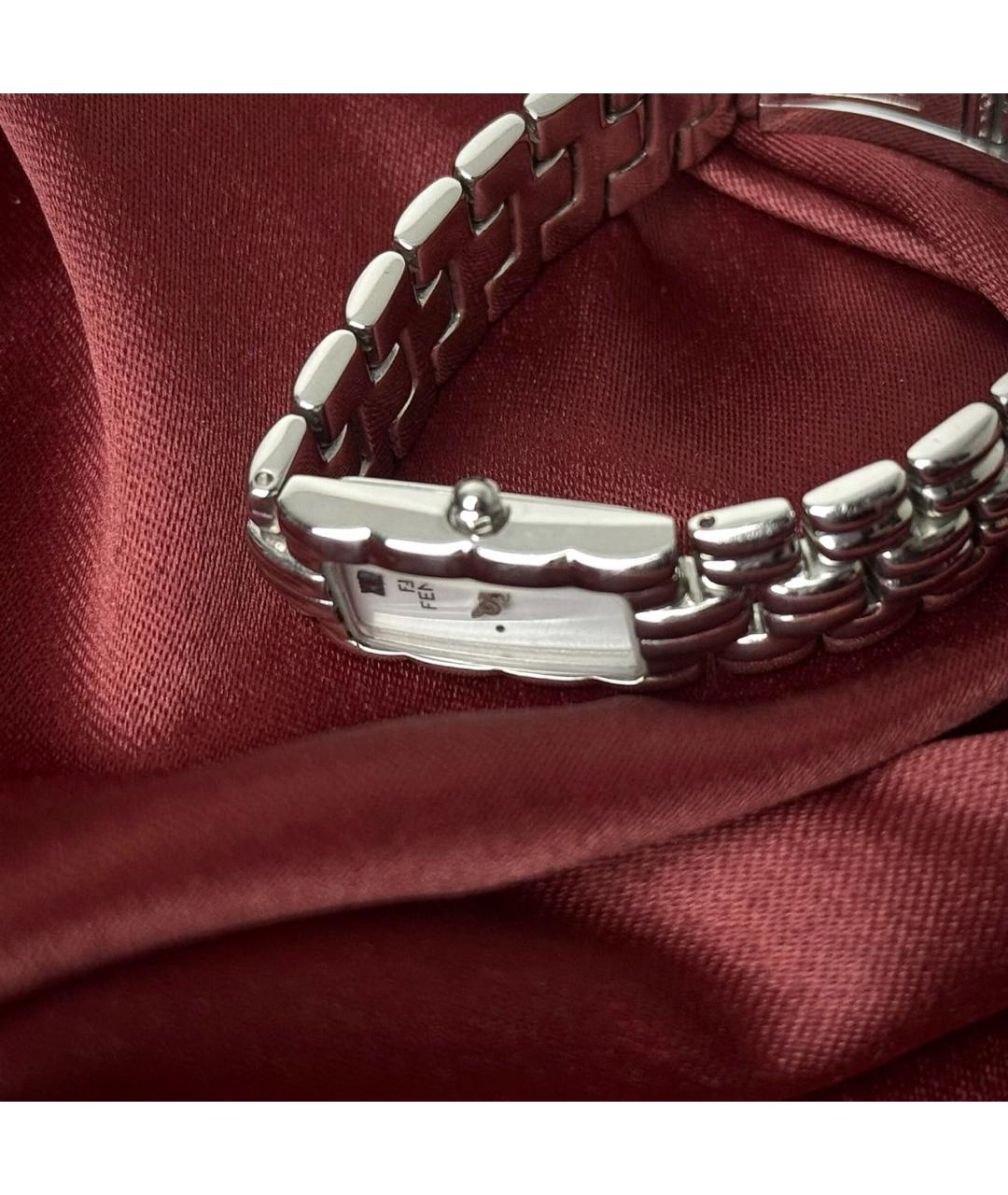 FENDI Серебряные стальные часы, фото 3