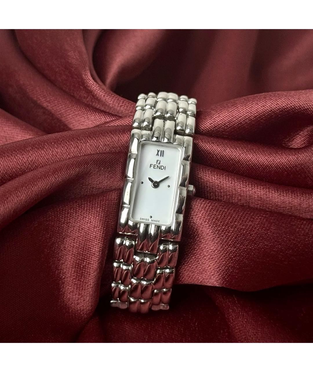 FENDI Серебряные стальные часы, фото 8