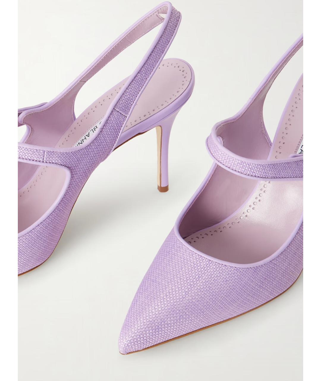MANOLO BLAHNIK Фиолетовые туфли, фото 4