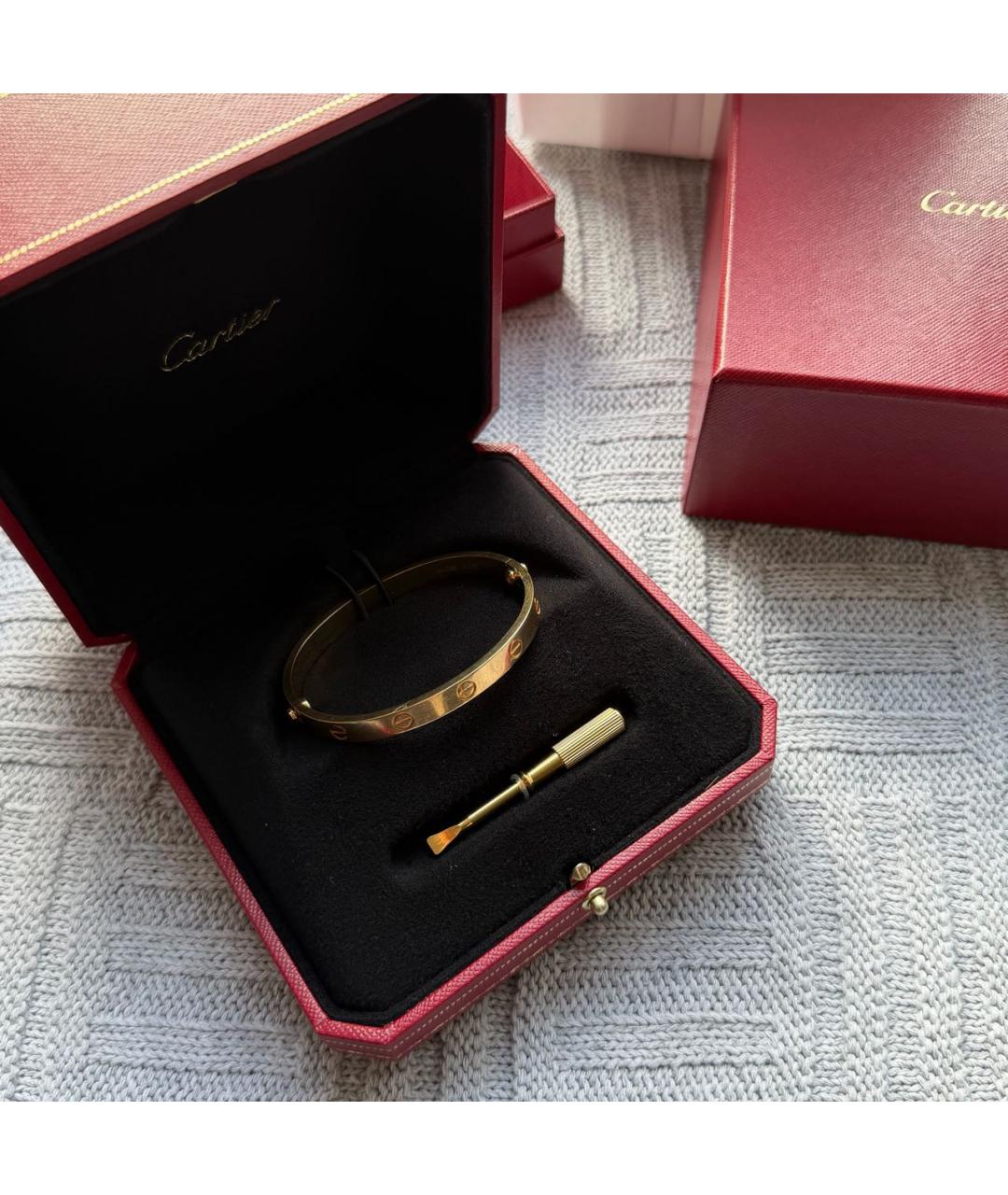 CARTIER Золотой браслет из желтого золота, фото 8