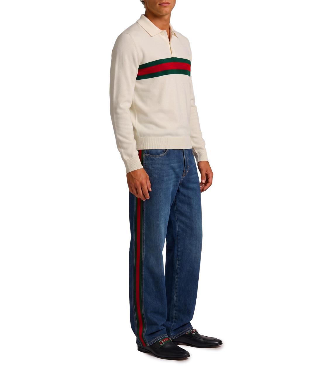 GUCCI Белый кашемировый джемпер / свитер, фото 3