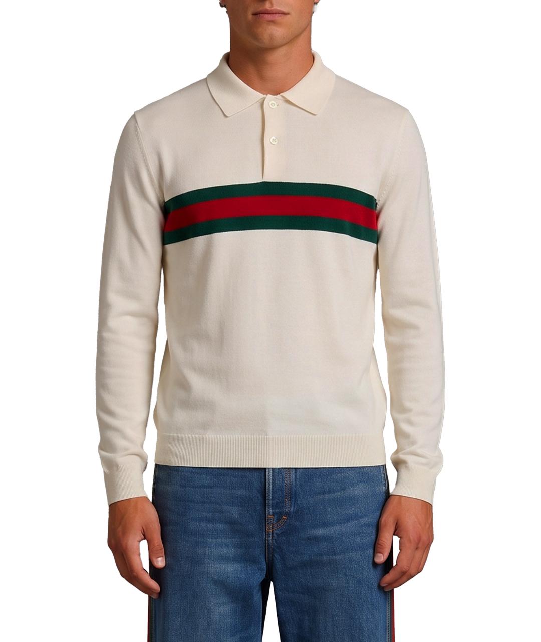GUCCI Белый кашемировый джемпер / свитер, фото 2