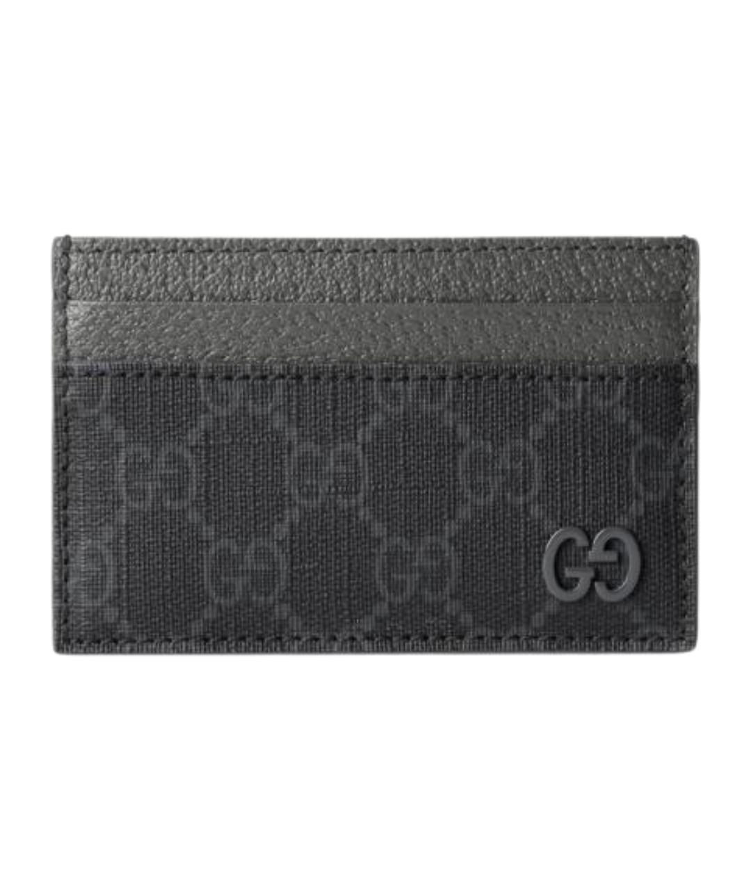 GUCCI Черный кожаный кардхолдер, фото 1