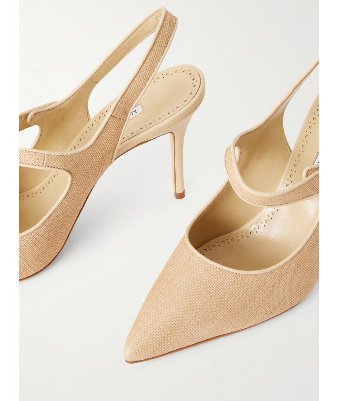 MANOLO BLAHNIK Бежевые туфли, фото 5
