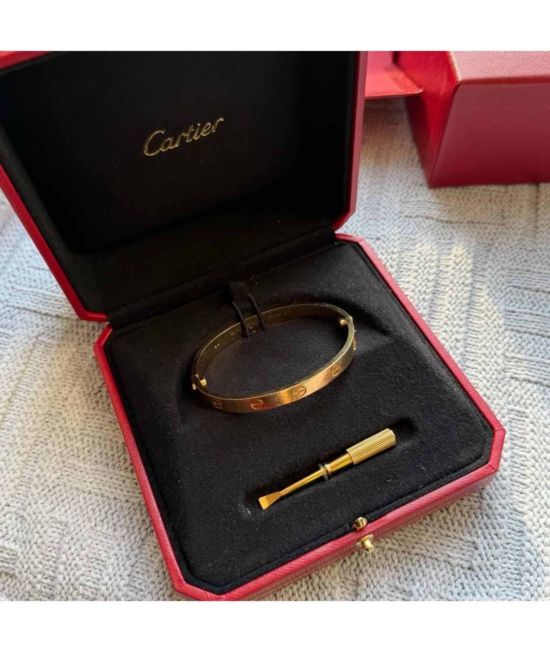 CARTIER Золотой браслет из желтого золота, фото 8
