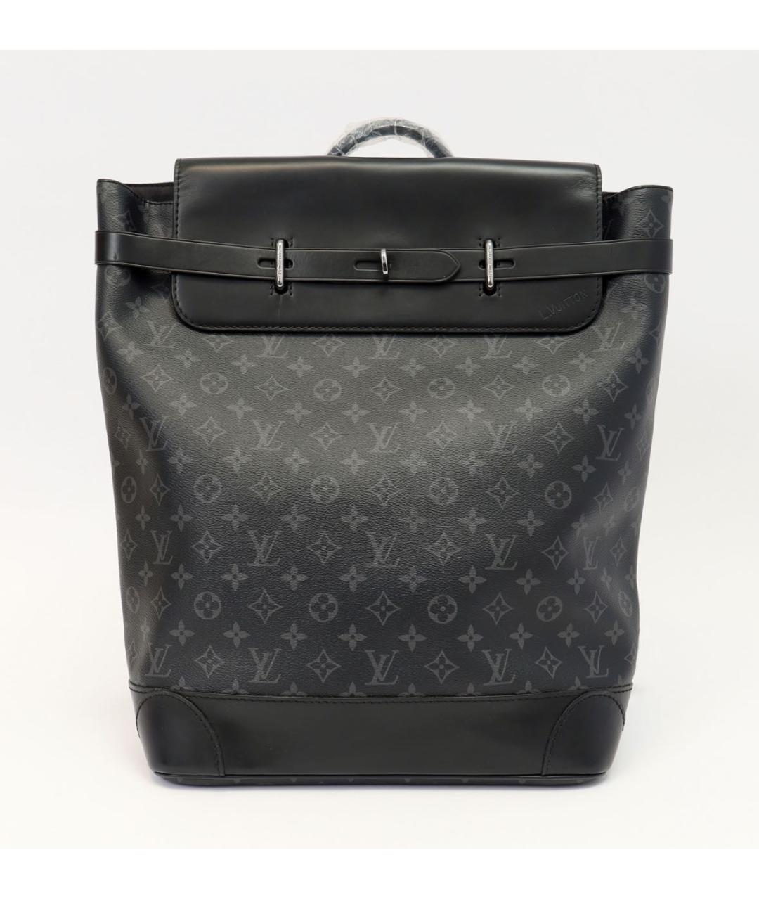 LOUIS VUITTON Черный кожаный рюкзак, фото 2