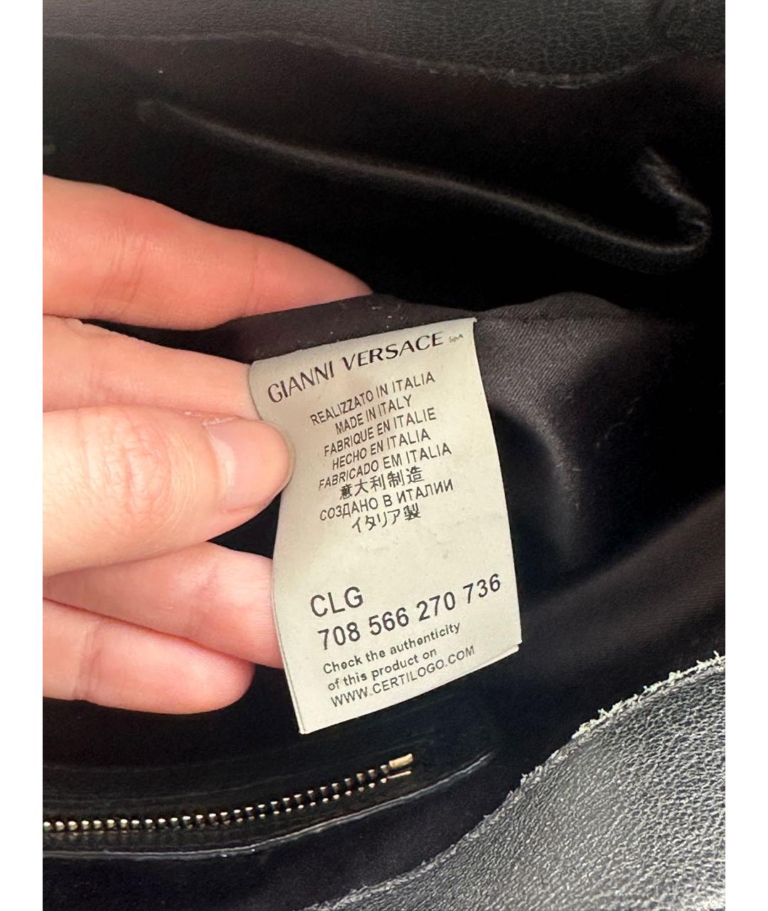 VERSACE Фиолетовая сумка тоут, фото 6