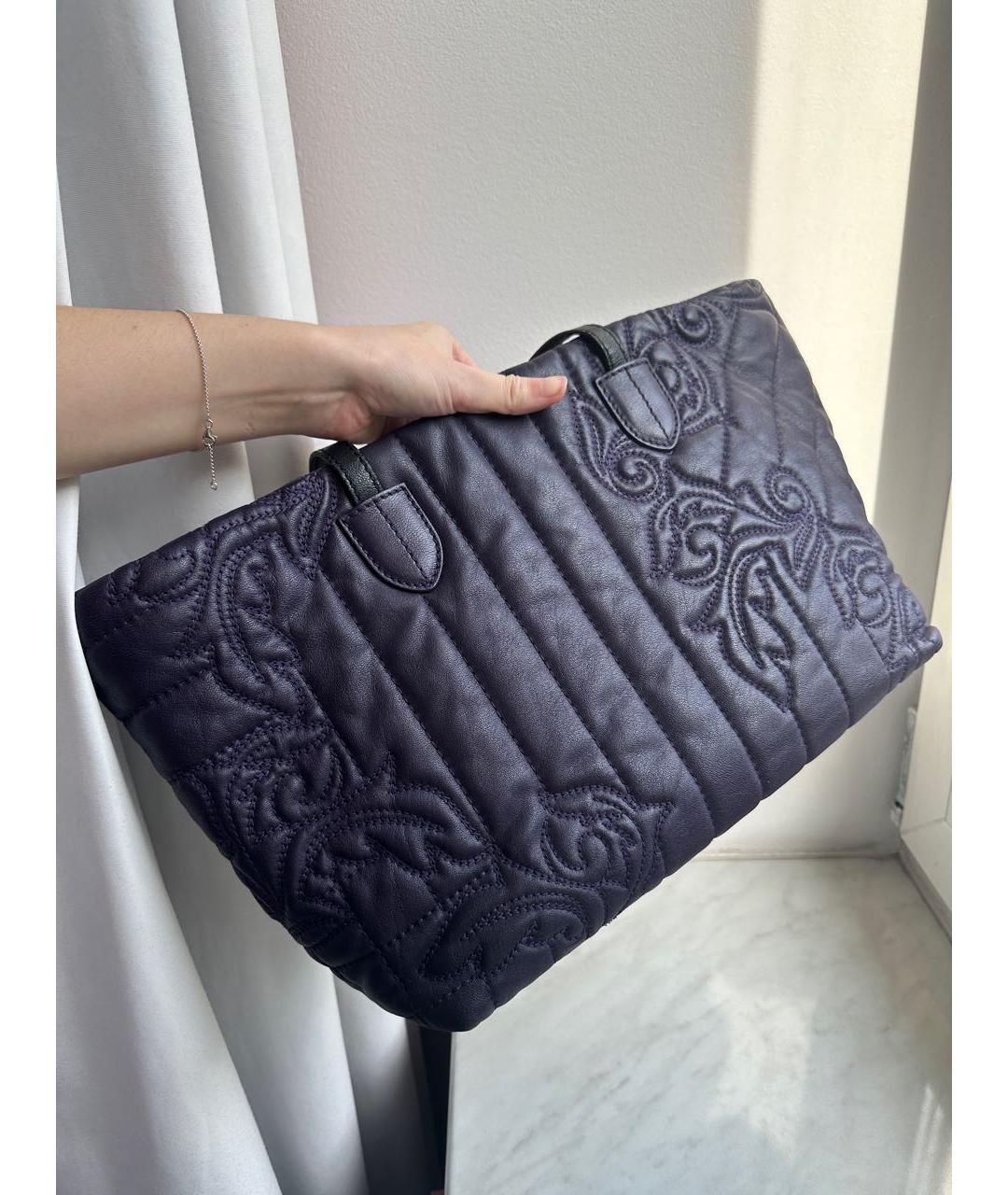 VERSACE Фиолетовая сумка тоут, фото 3