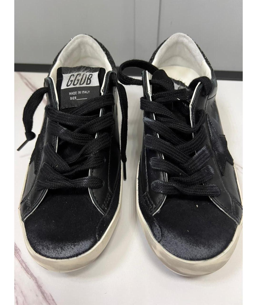 GOLDEN GOOSE Черные кожаные кеды, фото 6