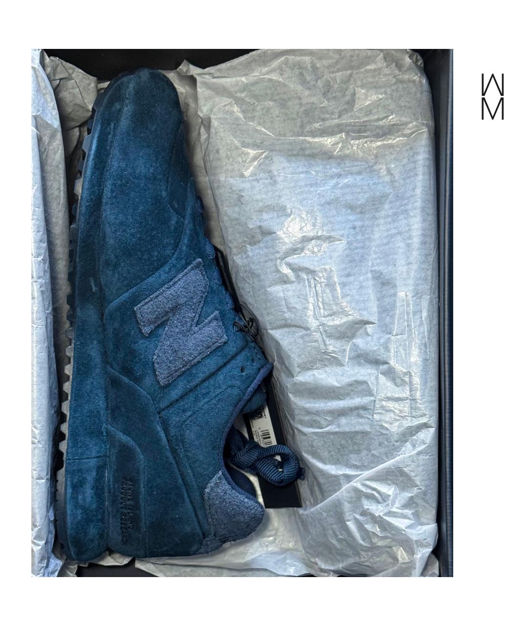 NEW BALANCE Синие замшевые низкие кроссовки / кеды, фото 5