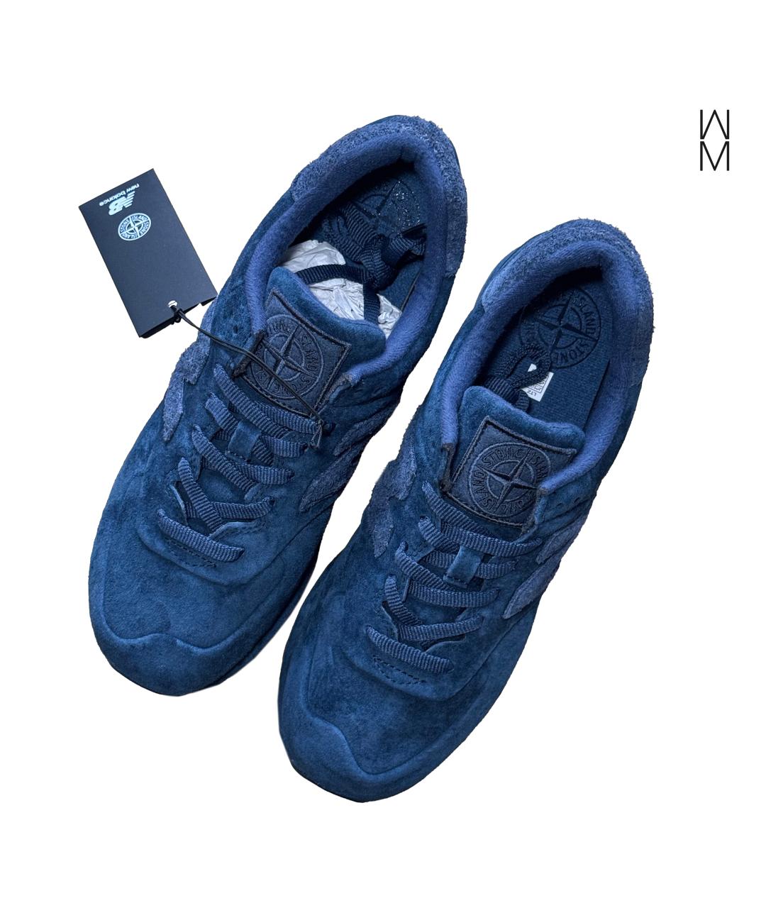 NEW BALANCE Синие замшевые низкие кроссовки / кеды, фото 2