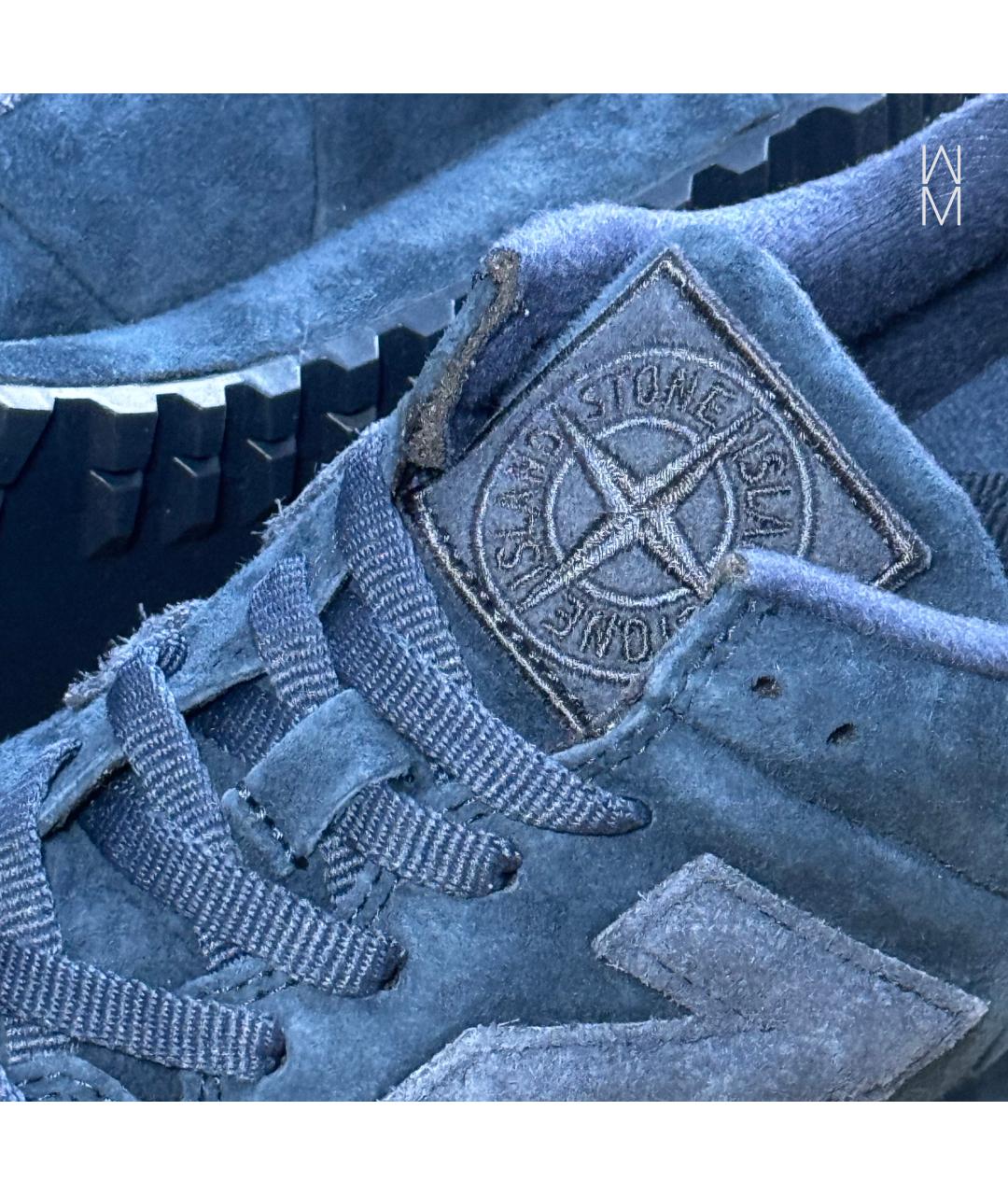 NEW BALANCE Синие замшевые низкие кроссовки / кеды, фото 3