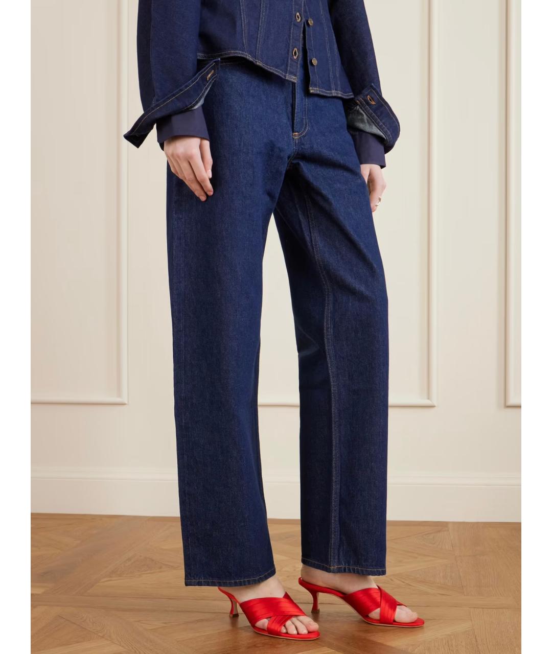 MANOLO BLAHNIK Красные текстильные мюли, фото 3