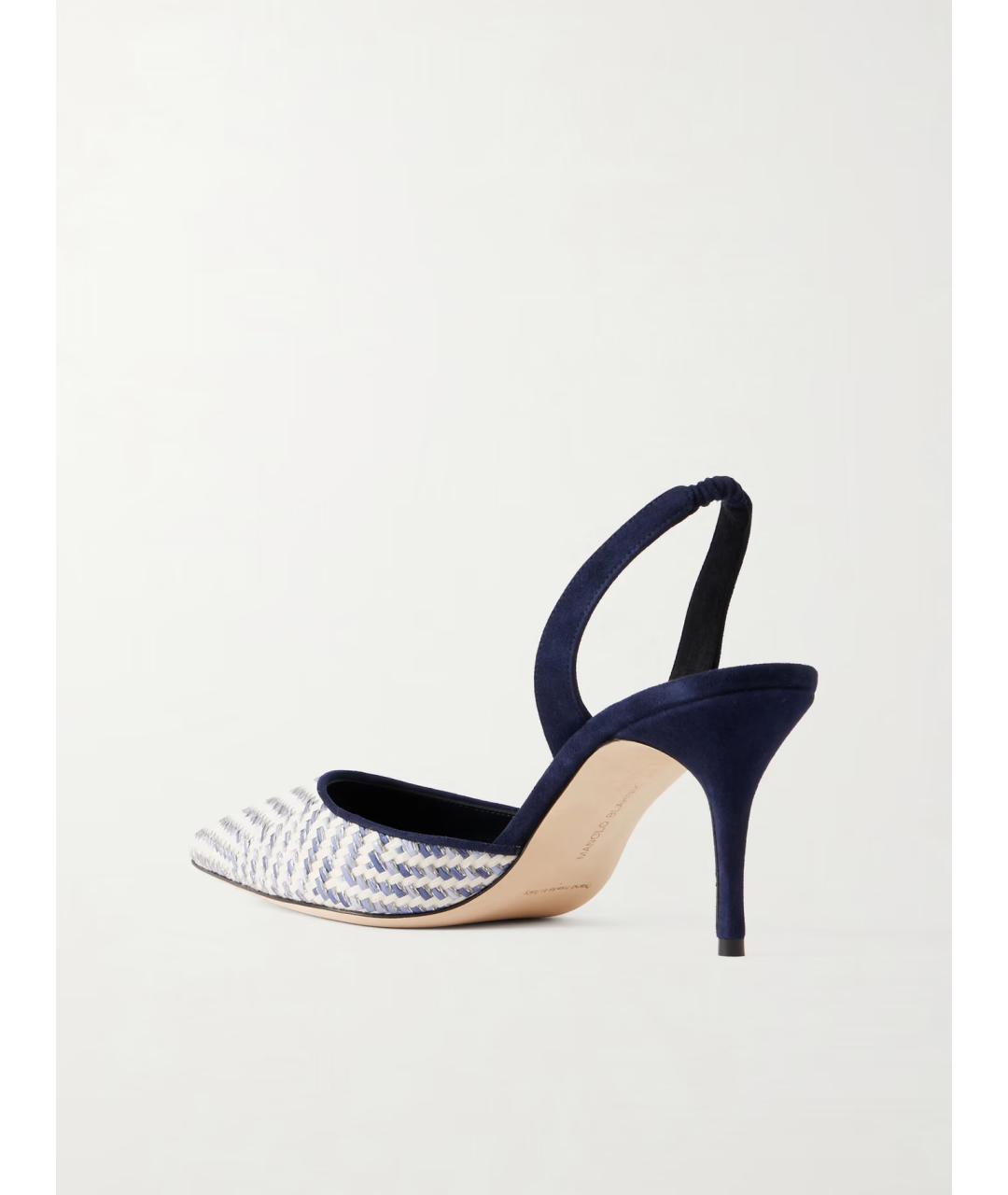 MANOLO BLAHNIK Темно-синие туфли, фото 5
