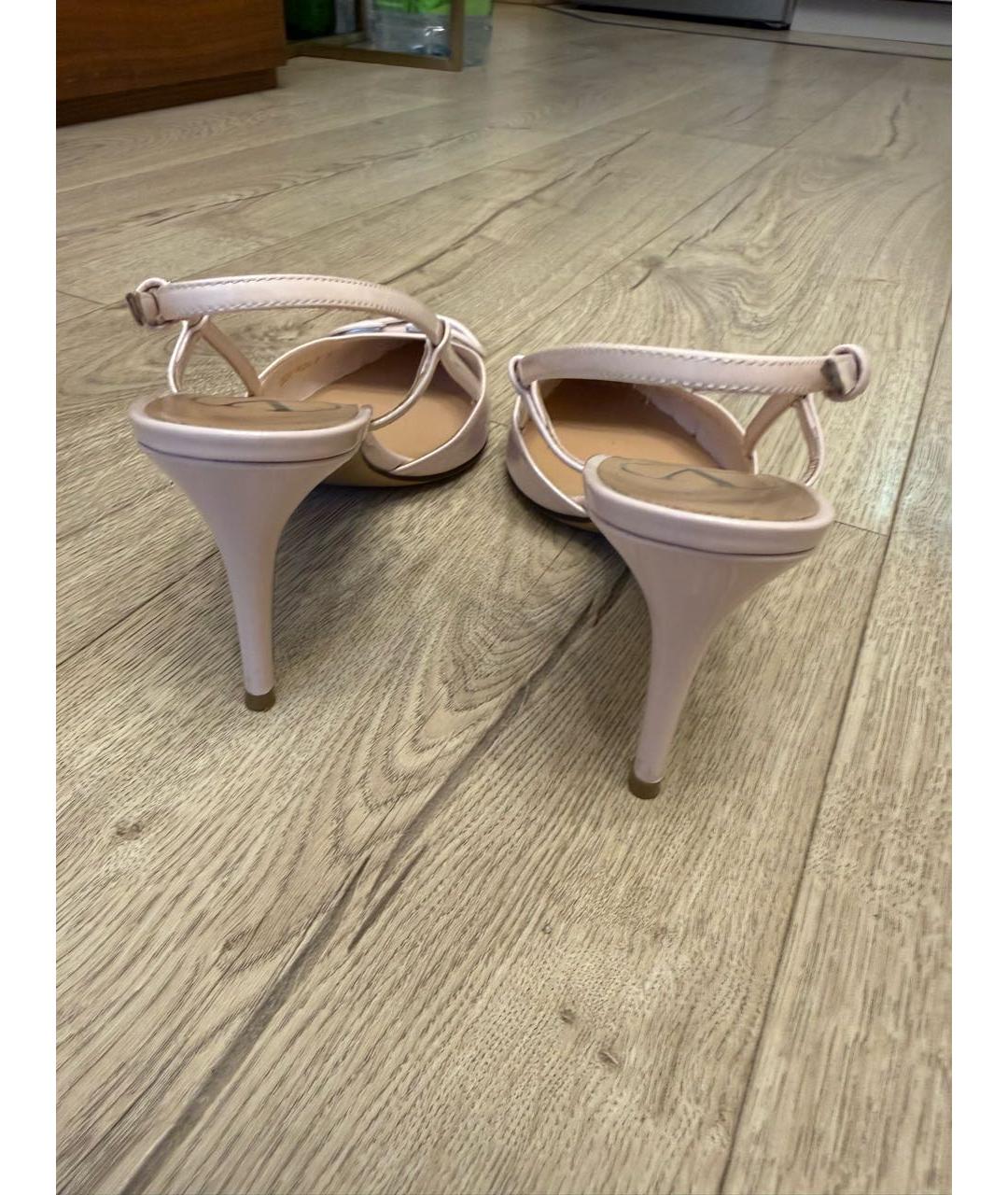 VALENTINO Розовые кожаные туфли, фото 4