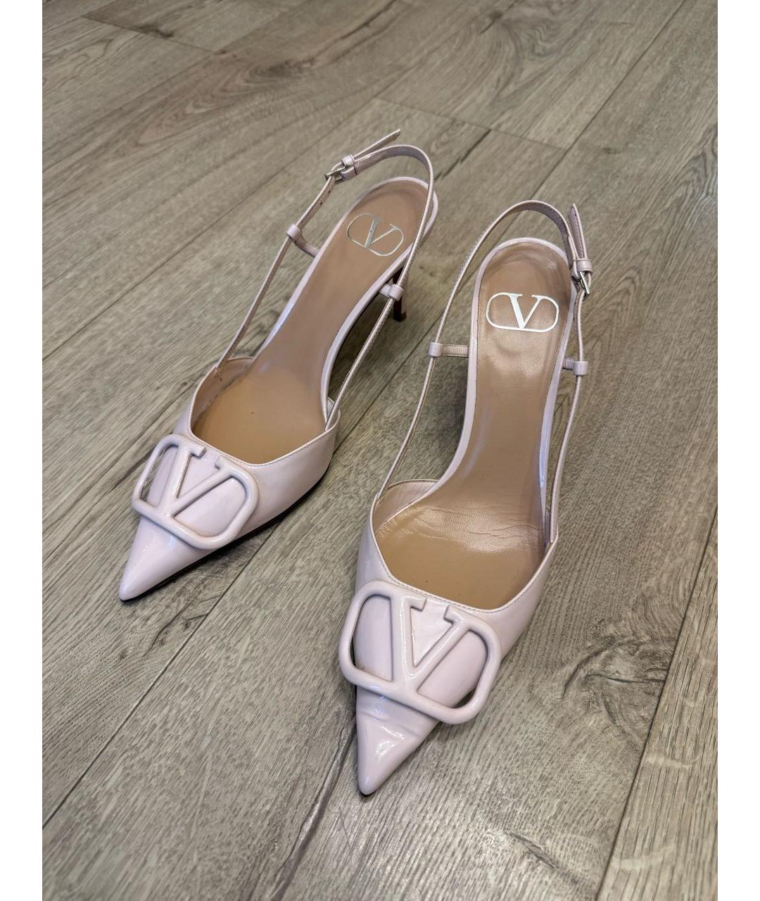 VALENTINO Розовые кожаные туфли, фото 2