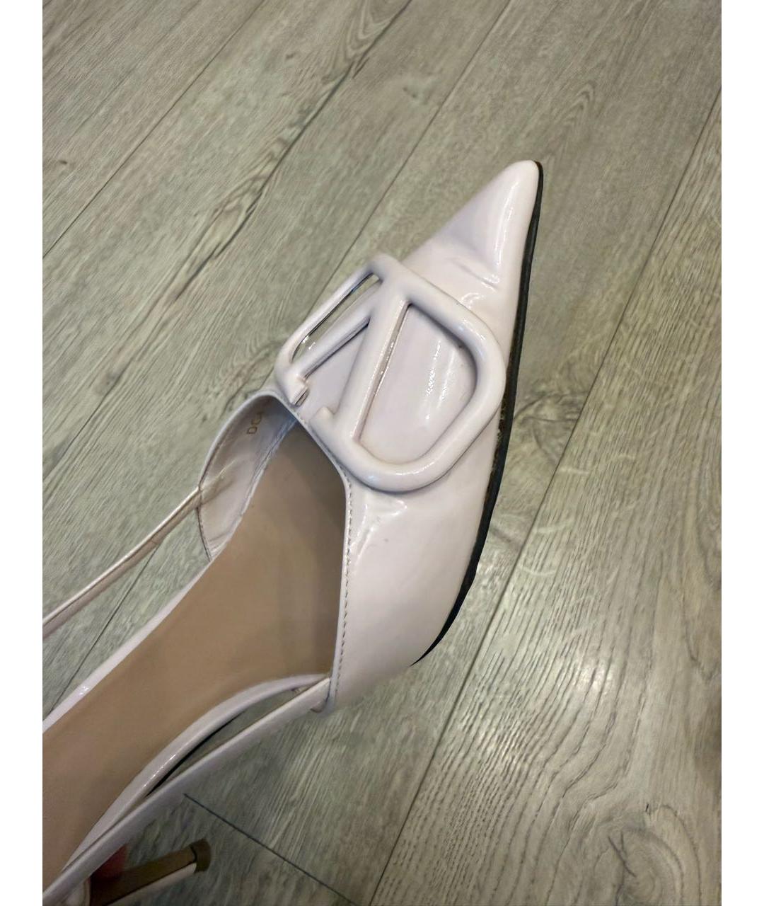 VALENTINO Розовые кожаные туфли, фото 6
