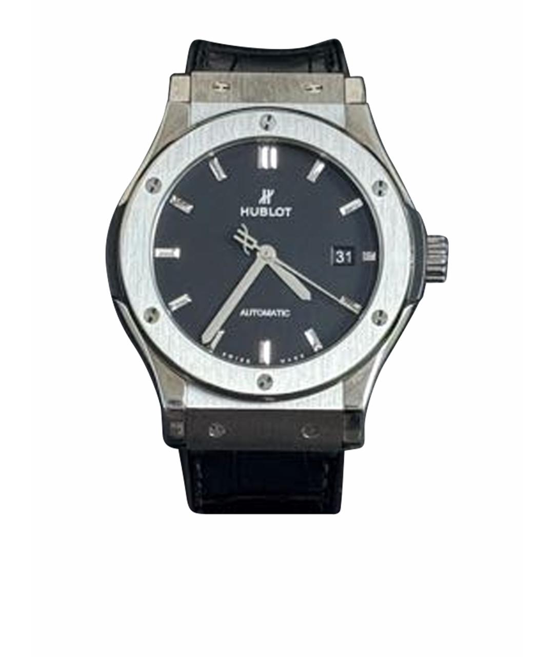HUBLOT Черные титановые часы, фото 1