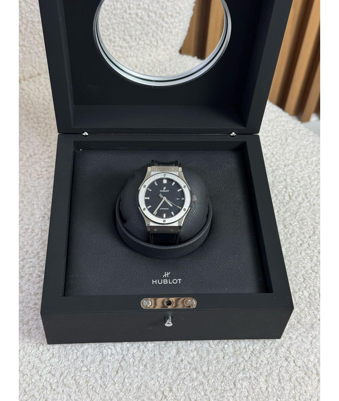HUBLOT Черные титановые часы, фото 2