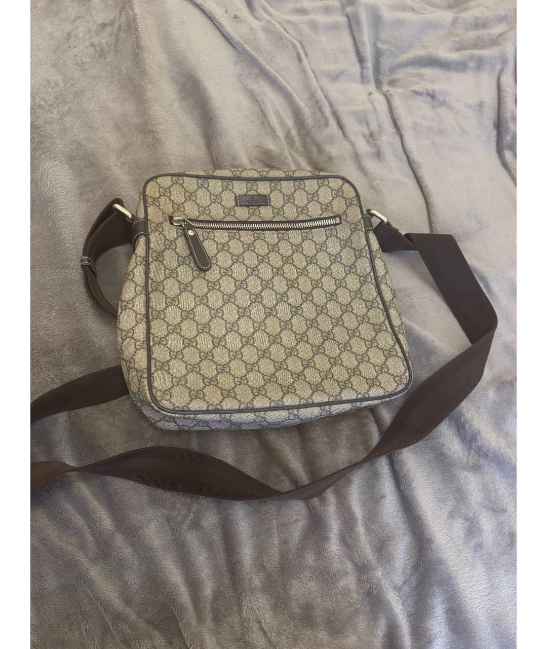GUCCI Золотая кожаная сумка на плечо, фото 5