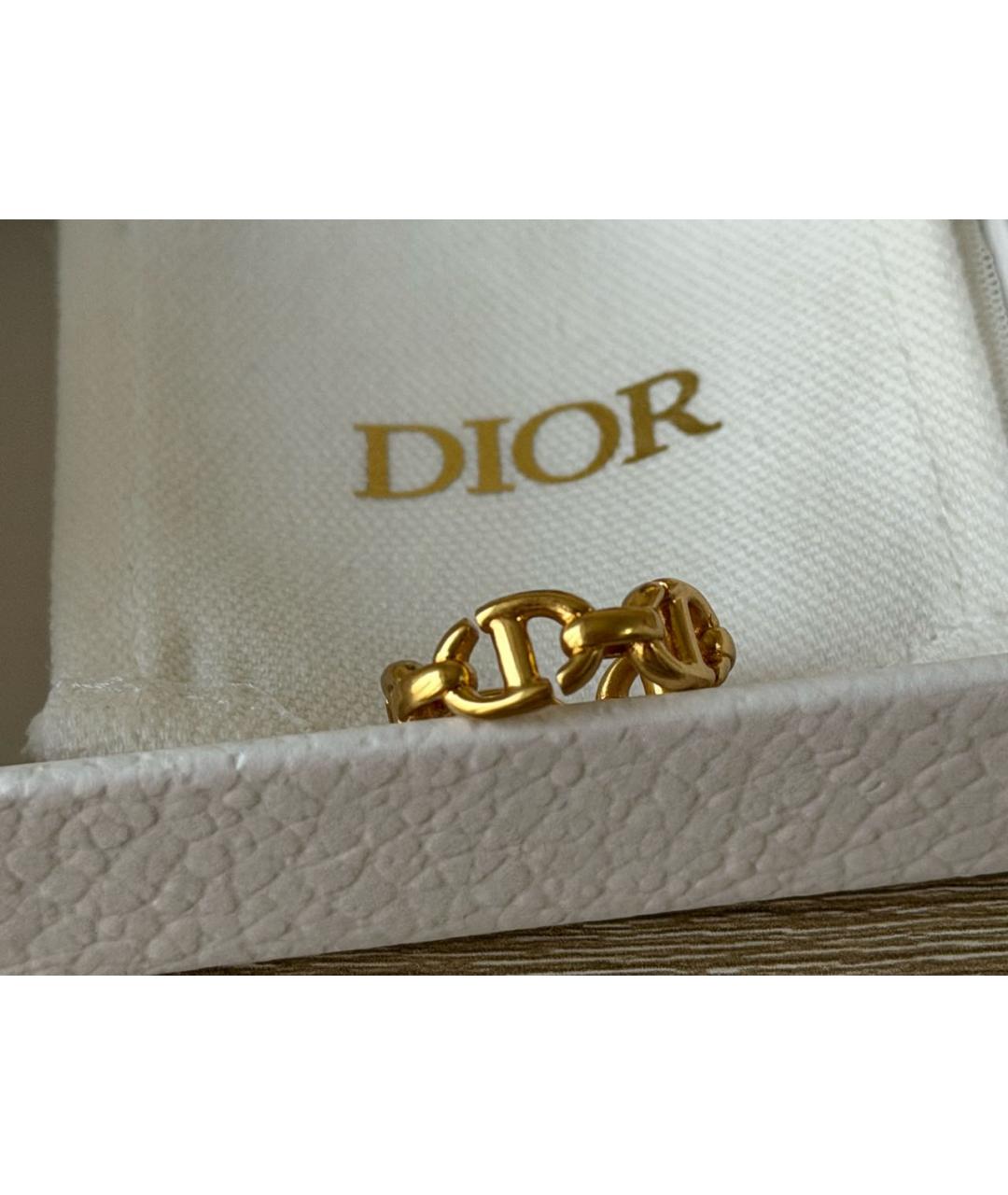 CHRISTIAN DIOR Золотое металлическое кольцо, фото 3