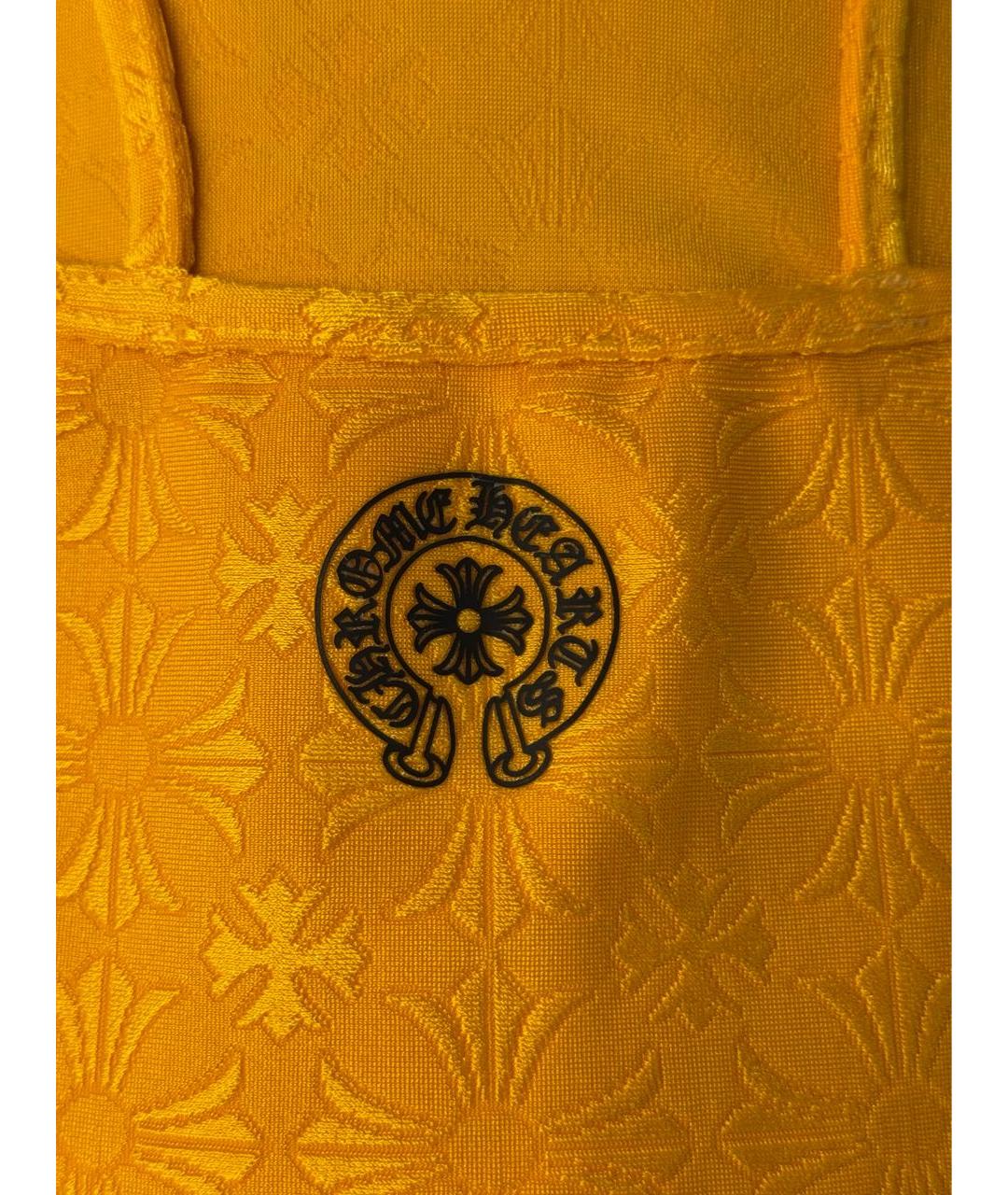 CHROME HEARTS Оранжевая полиуретановая майка, фото 4