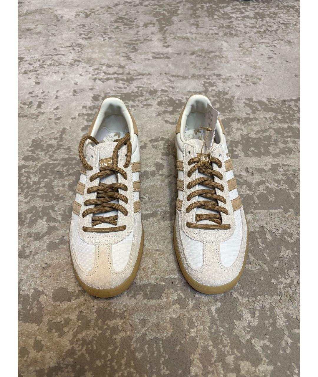 ADIDAS Бежевые замшевые низкие кроссовки / кеды, фото 2