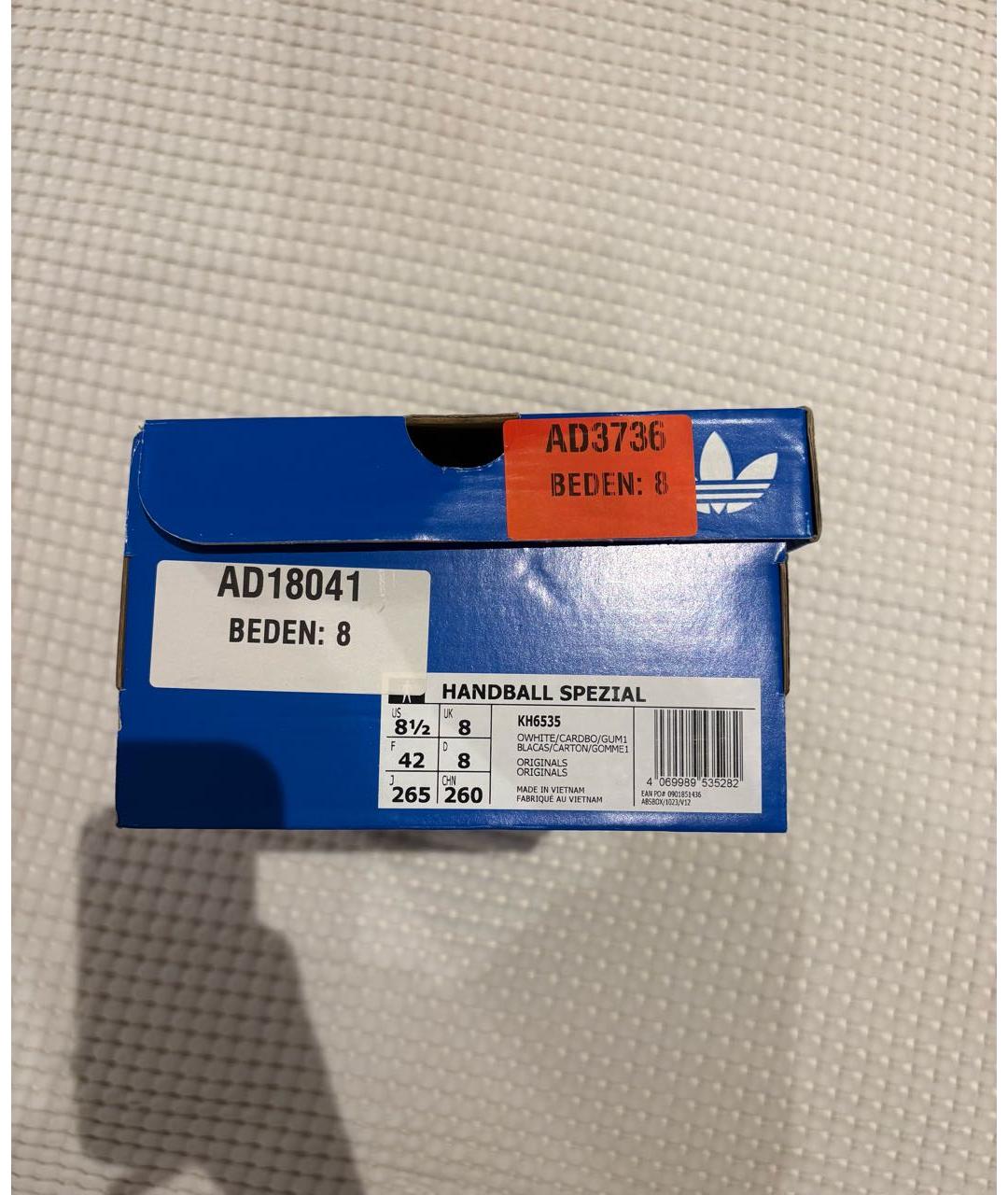 ADIDAS Бежевые замшевые низкие кроссовки / кеды, фото 5