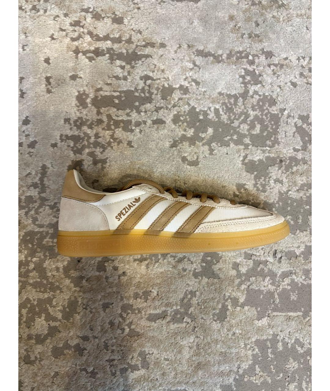 ADIDAS Бежевые замшевые низкие кроссовки / кеды, фото 7