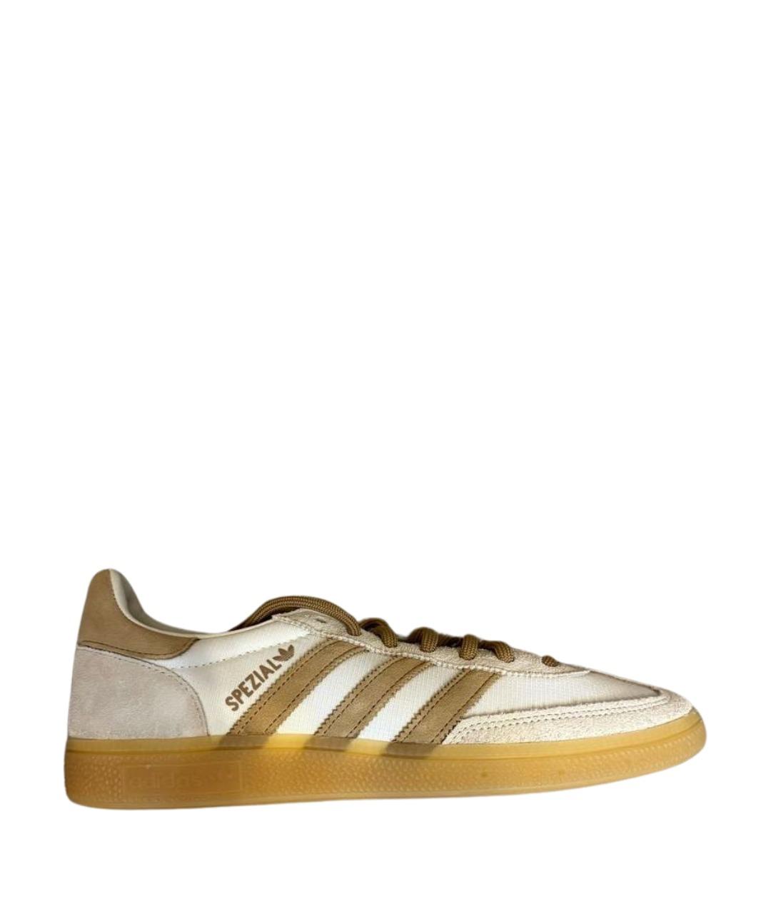 ADIDAS Бежевые замшевые низкие кроссовки / кеды, фото 1