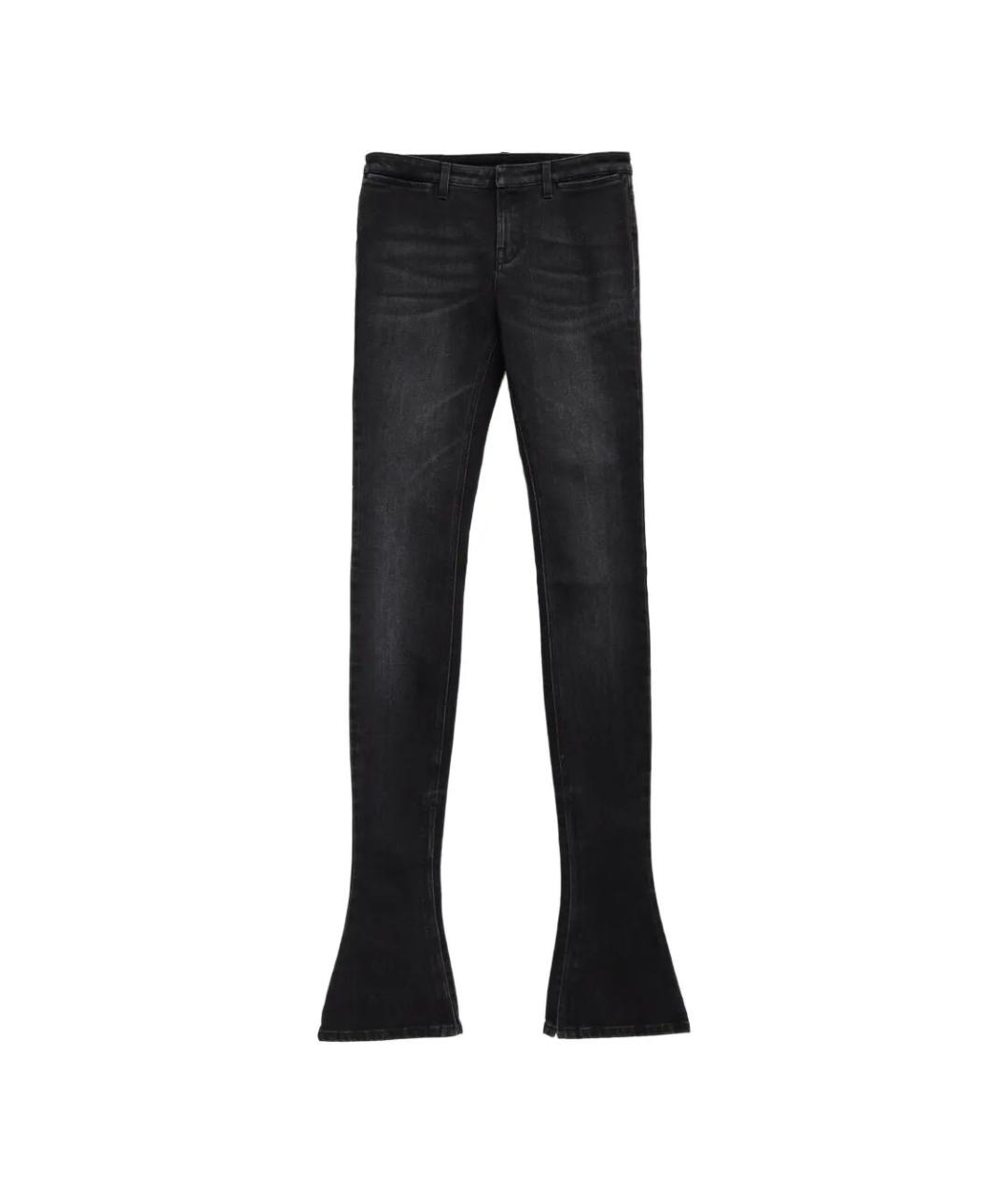 GUCCI Черные хлопковые прямые джинсы, фото 1