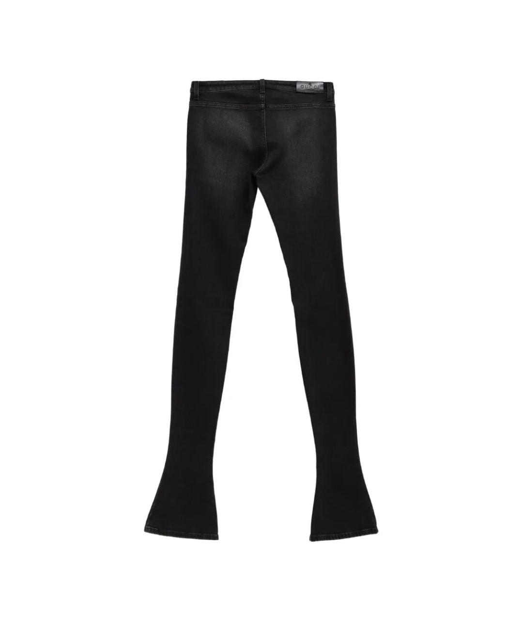 GUCCI Черные хлопковые прямые джинсы, фото 2