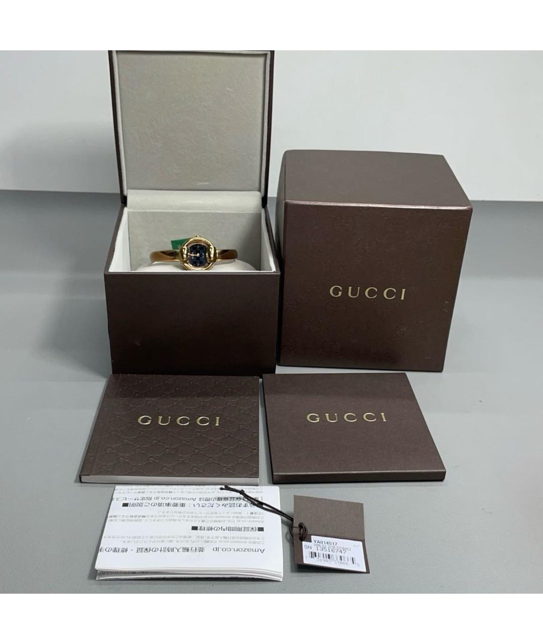 GUCCI Золотые металлические часы, фото 4