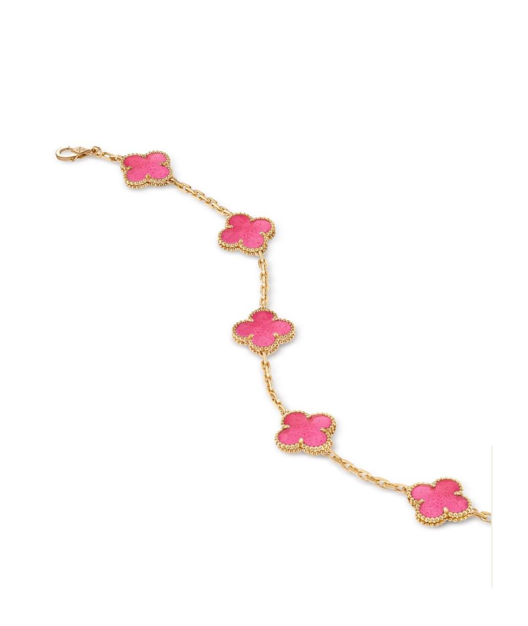 VAN CLEEF & ARPELS Розовый браслет из желтого золота, фото 2