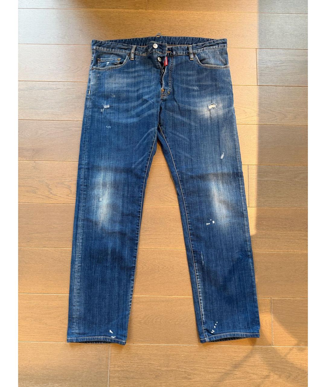 DSQUARED2 Синие прямые джинсы, фото 8