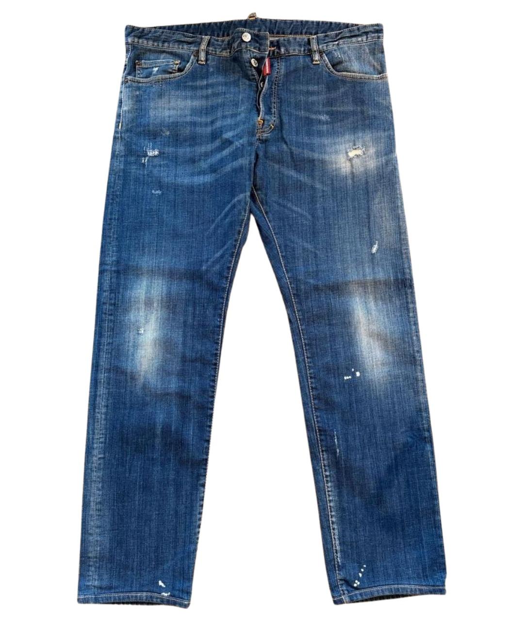 DSQUARED2 Синие прямые джинсы, фото 1