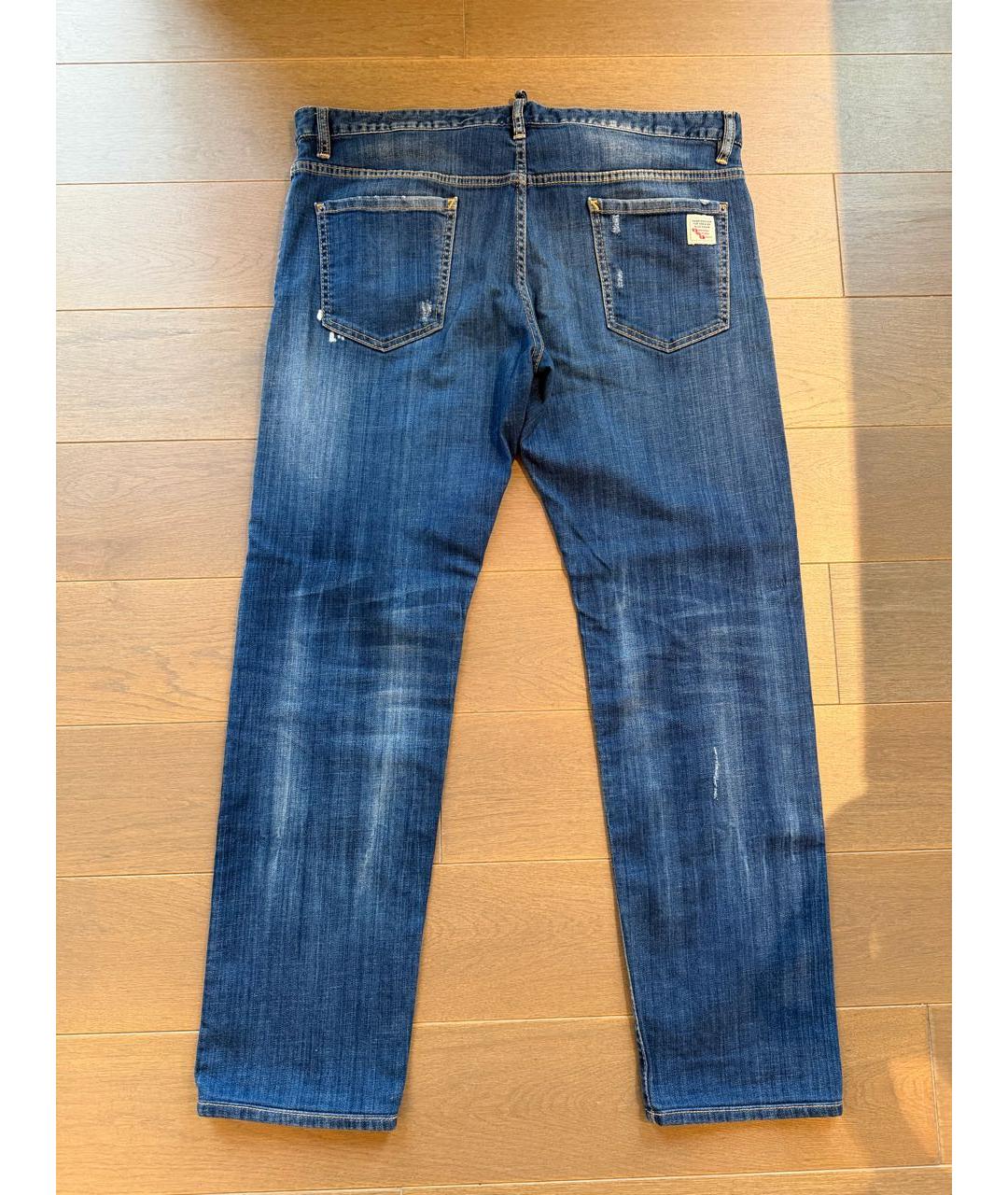 DSQUARED2 Синие прямые джинсы, фото 2