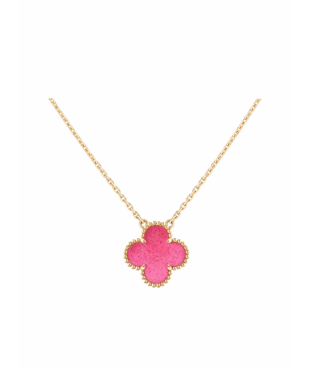 VAN CLEEF & ARPELS Розовый кулон из желтого золота, фото 1