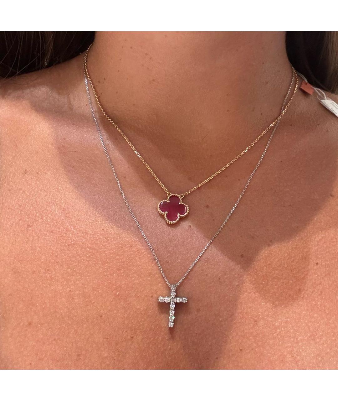 VAN CLEEF & ARPELS Розовый кулон из желтого золота, фото 6