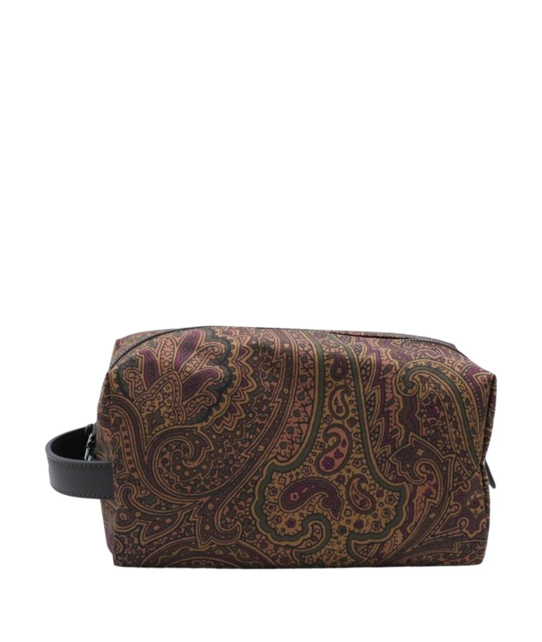 ETRO Коричневая синтетическая барсетка, фото 1