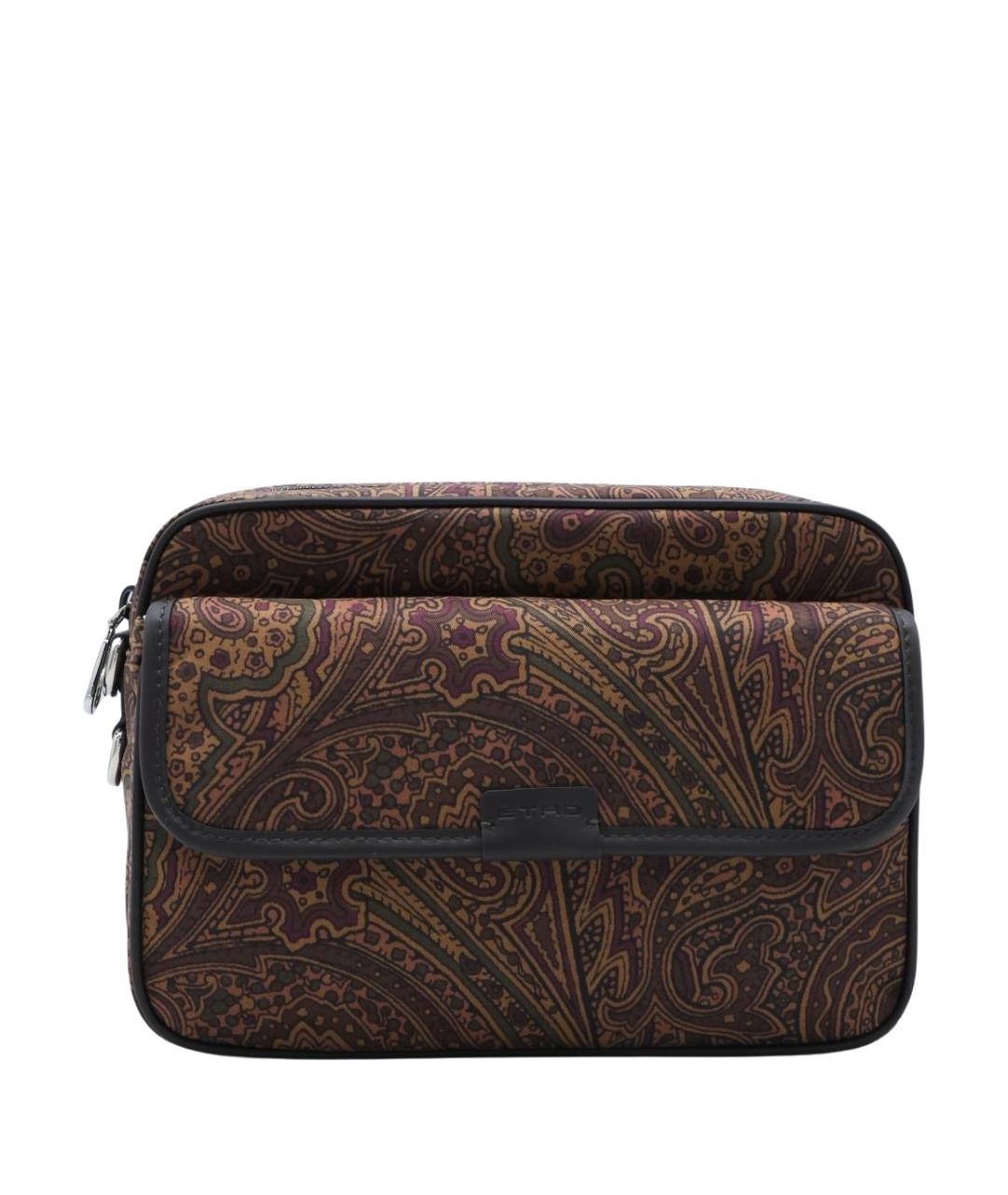ETRO Коричневая нейлоновая сумка на плечо, фото 1
