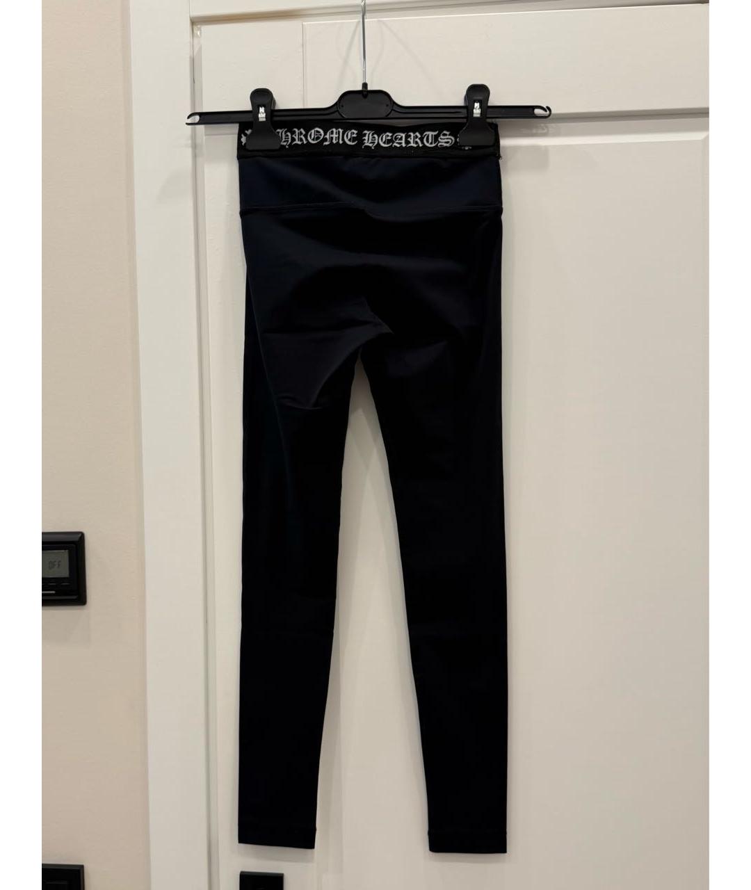 CHROME HEARTS Черные полиамидовые леггинсы и велосипедки, фото 2