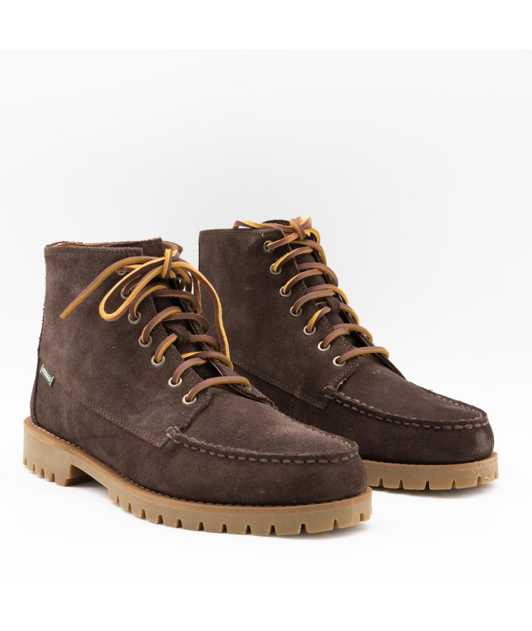 SEBAGO Коричневые замшевые высокие ботинки, фото 2