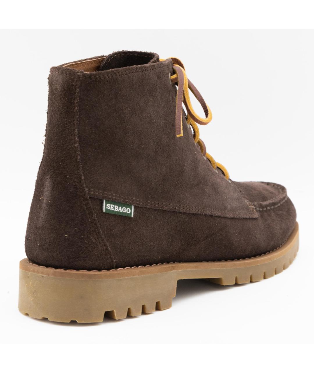 SEBAGO Коричневые замшевые высокие ботинки, фото 3