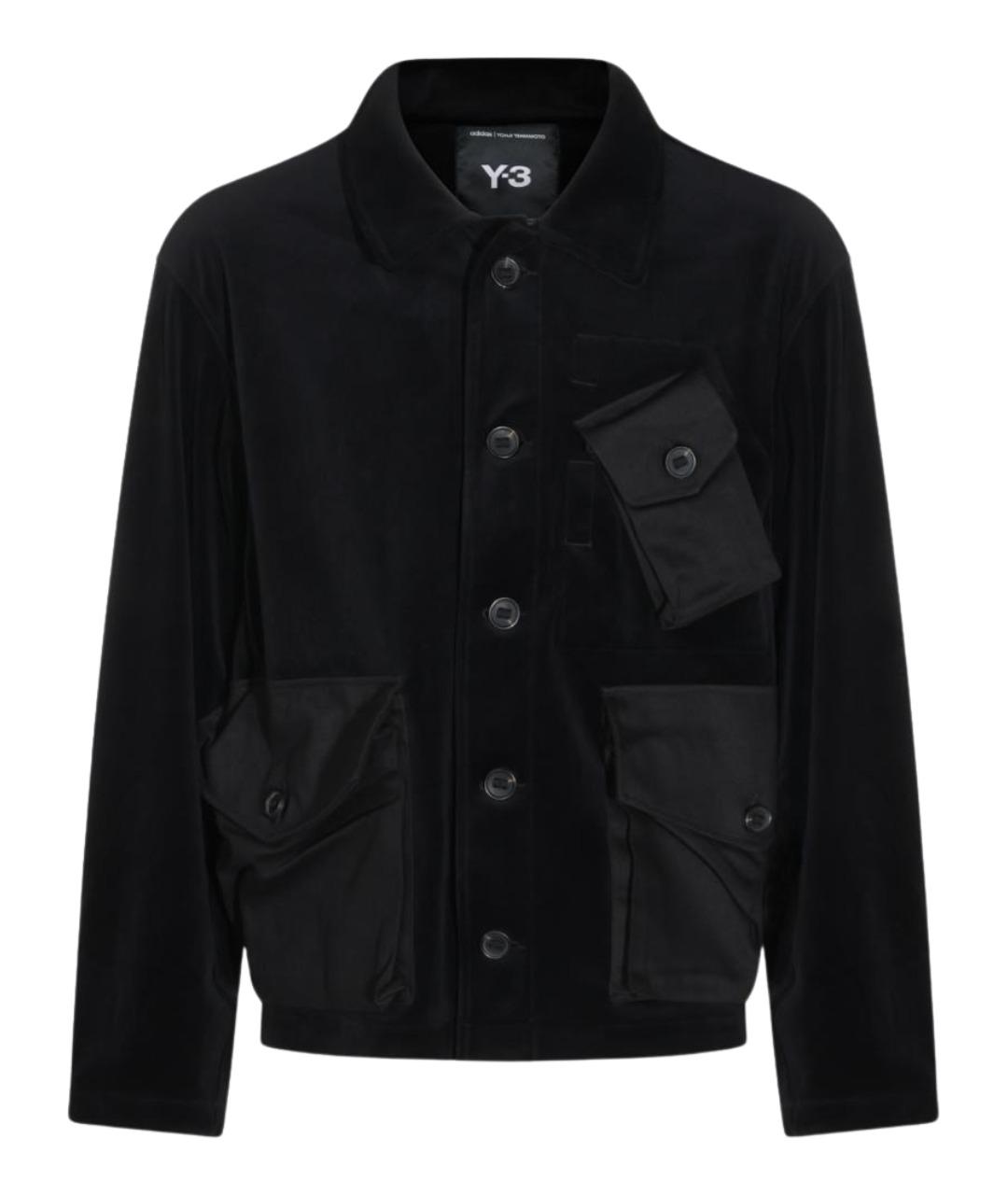 Y-3 Черная полиэстеровая куртка, фото 1