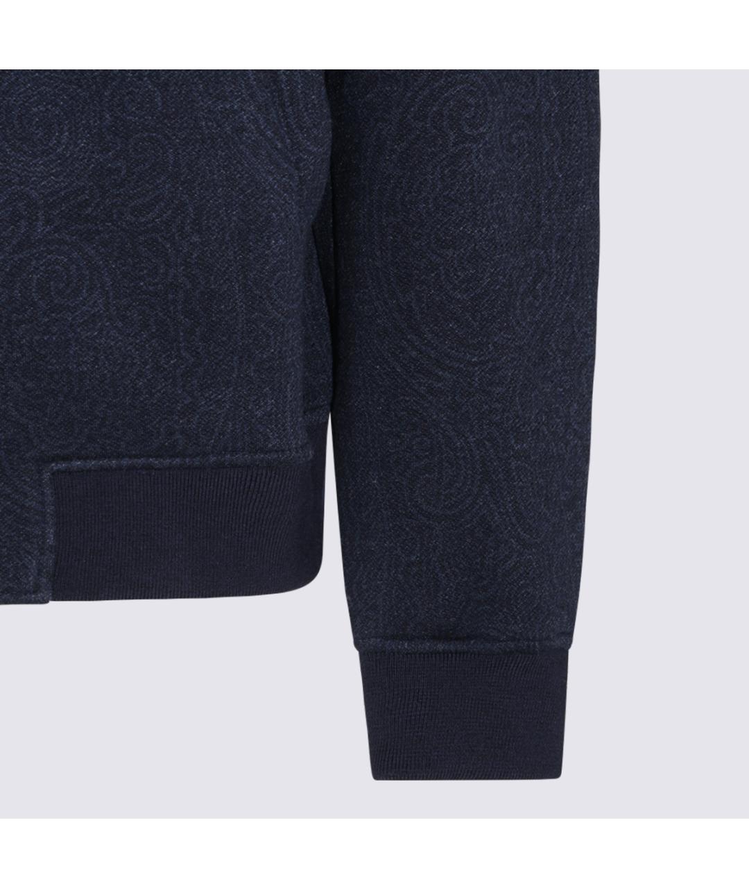 ETRO Темно-синяя вискозная куртка, фото 4