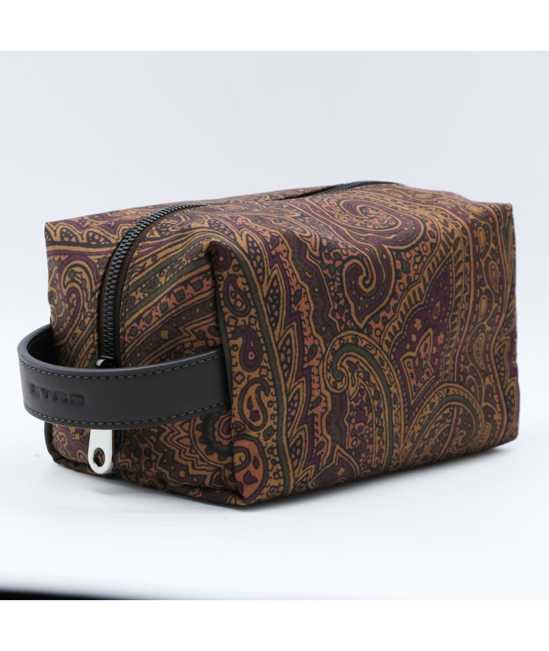 ETRO Коричневая синтетическая барсетка, фото 2