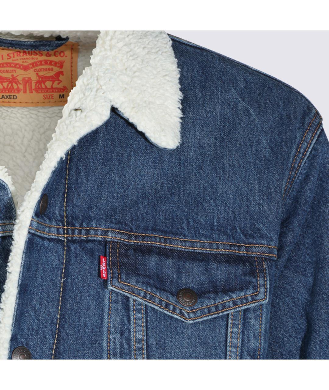 LEVI'S Синяя хлопковая куртка, фото 3